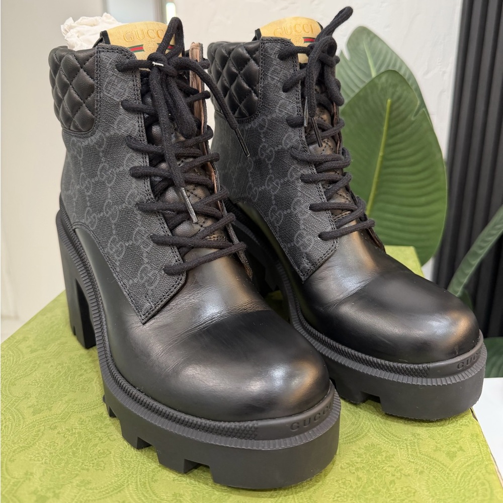 AUTHENTIC Gucci Black Heeled Boots PRICE IS FIRM - Picture 13 of 13